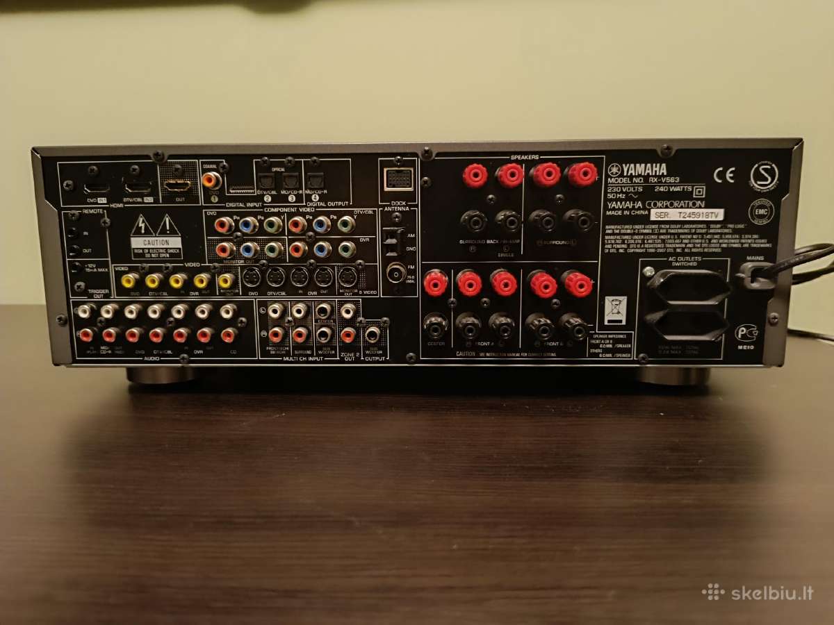 AV receiveris Yamaha Rx-v563 - nuotraukos Nr. 2
