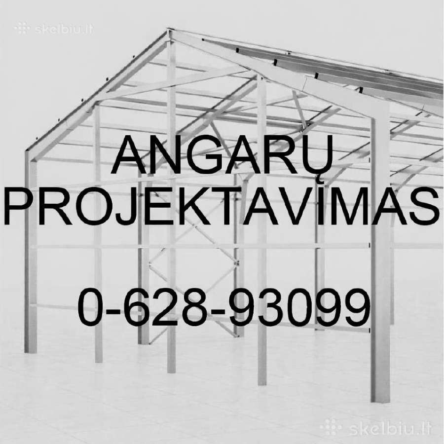 Angarai fermos sandėliai projektavimas statyba