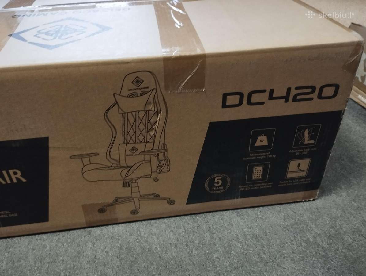 Parduodu Deltaco gaming Dc 420 žaidimų kėdę.