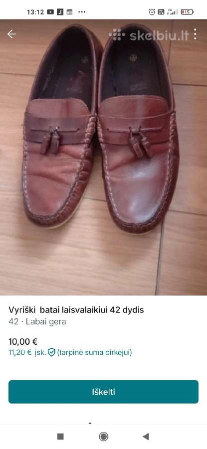 Vyriški odos batai , 42 dydis - nuotraukos Nr. 6