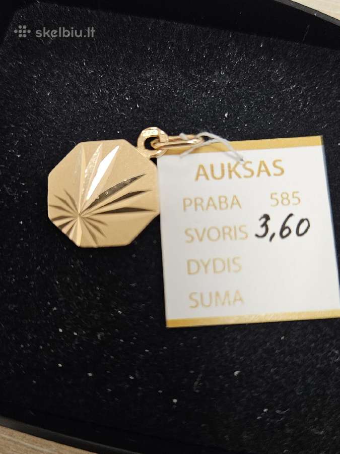 Auksiniai pakabukai - nuo 35 Eur. - nuotraukos Nr. 3
