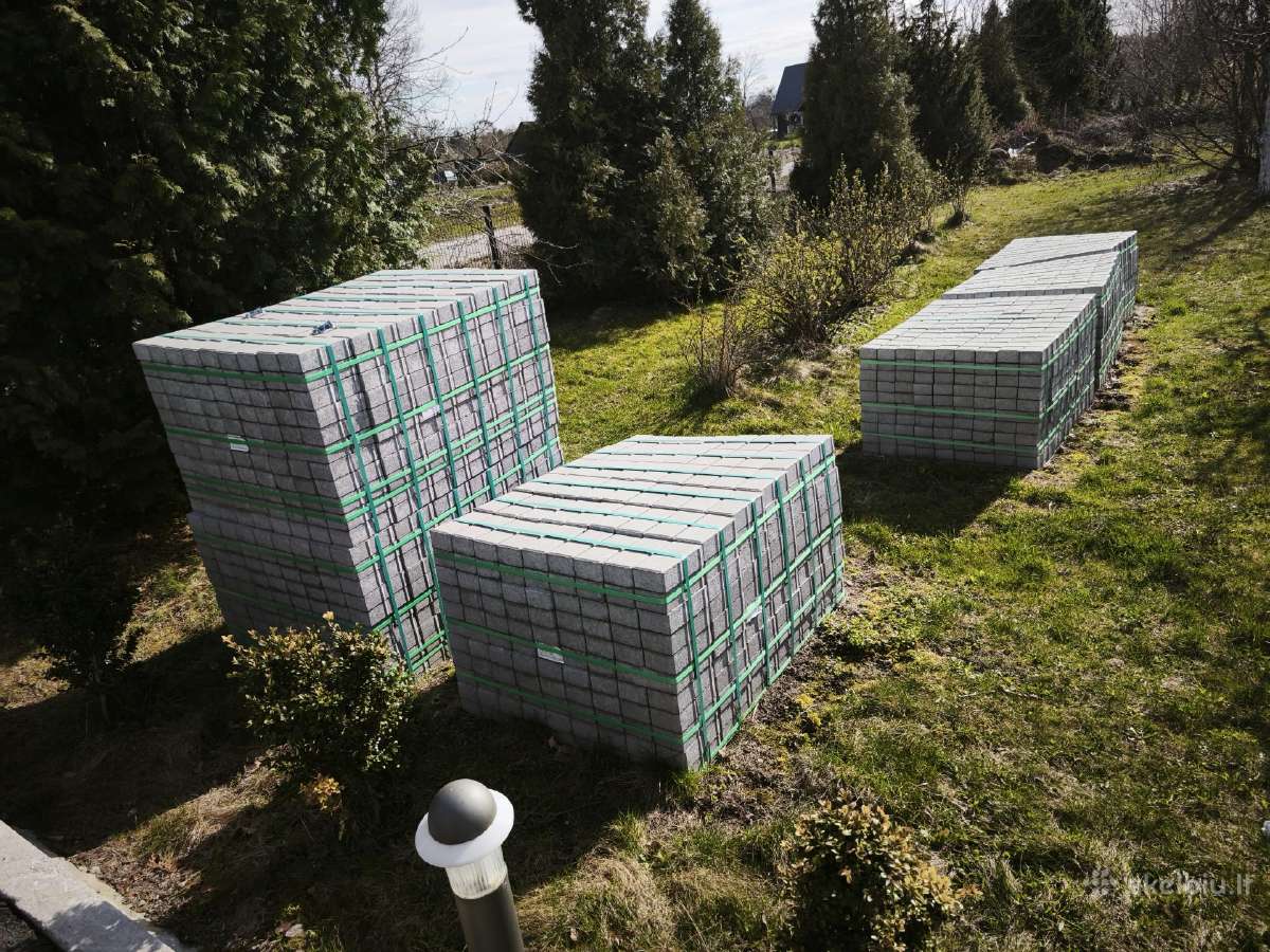 Naujos betoninės 6cm trinkeles150 kv. m