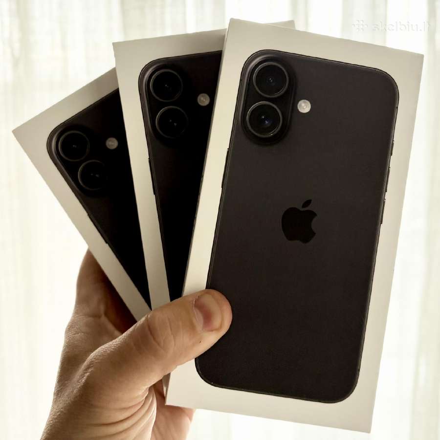 Naujas iPhone 16 Black