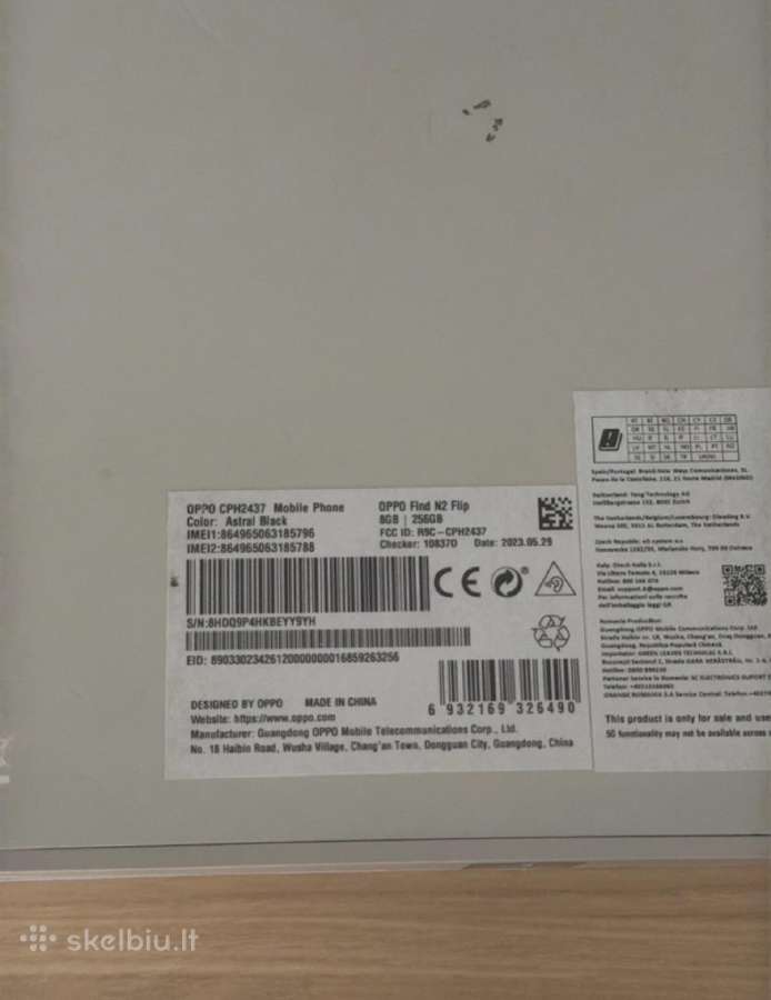 Defektas! Oppo Find N2 Flip, 8gb/256gb, Astral - nuotraukos Nr. 9
