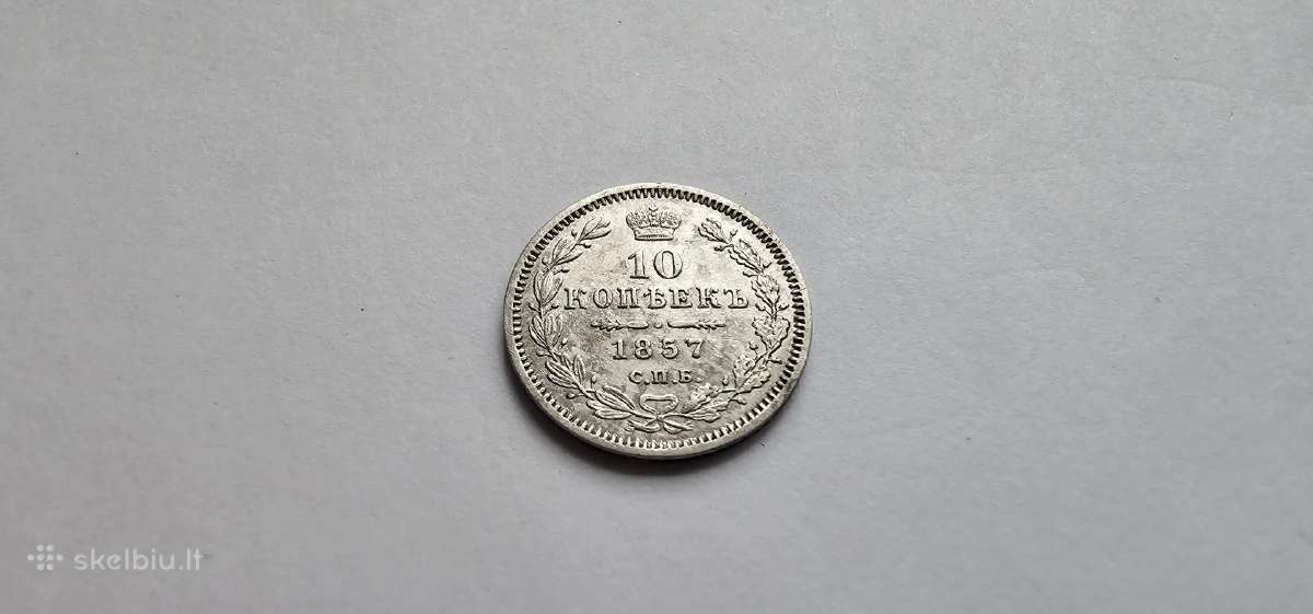 1857 10 kapeiku Unc
