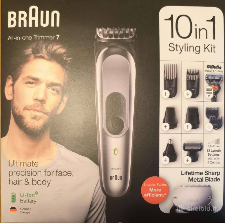 Braun kirpimo rinkiniai