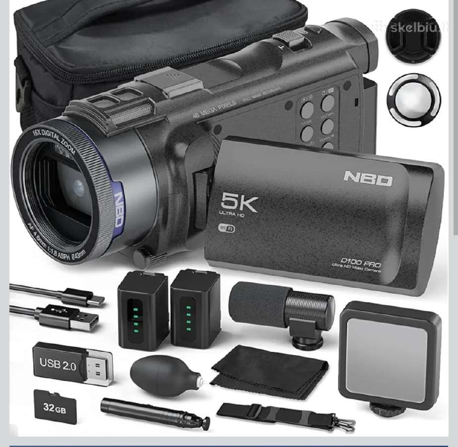 5k vaizdo kamera Nbd D100 Pro
