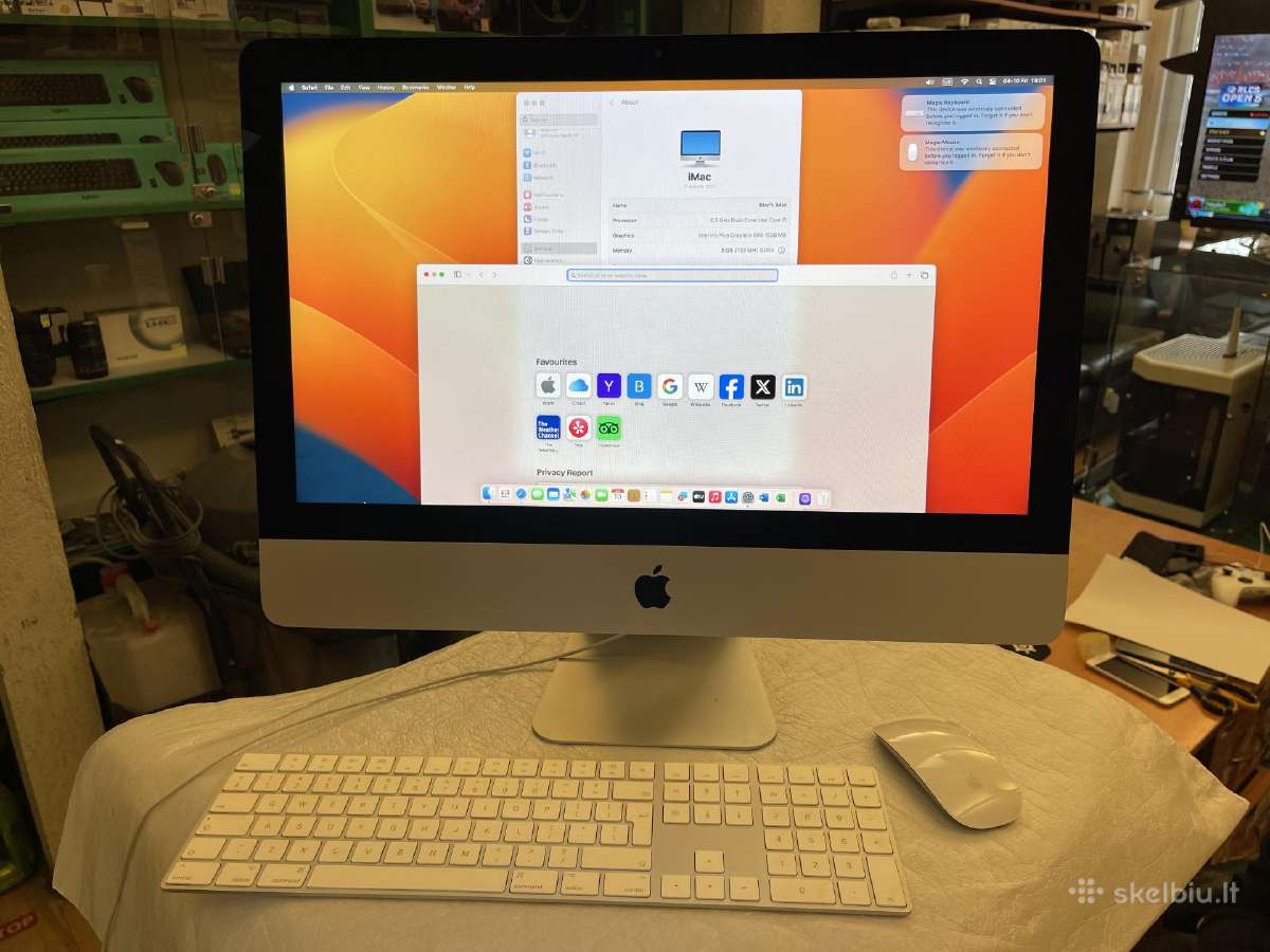 Apple iMac 21,5" 2017 i5 8gb 256ssd su garantija