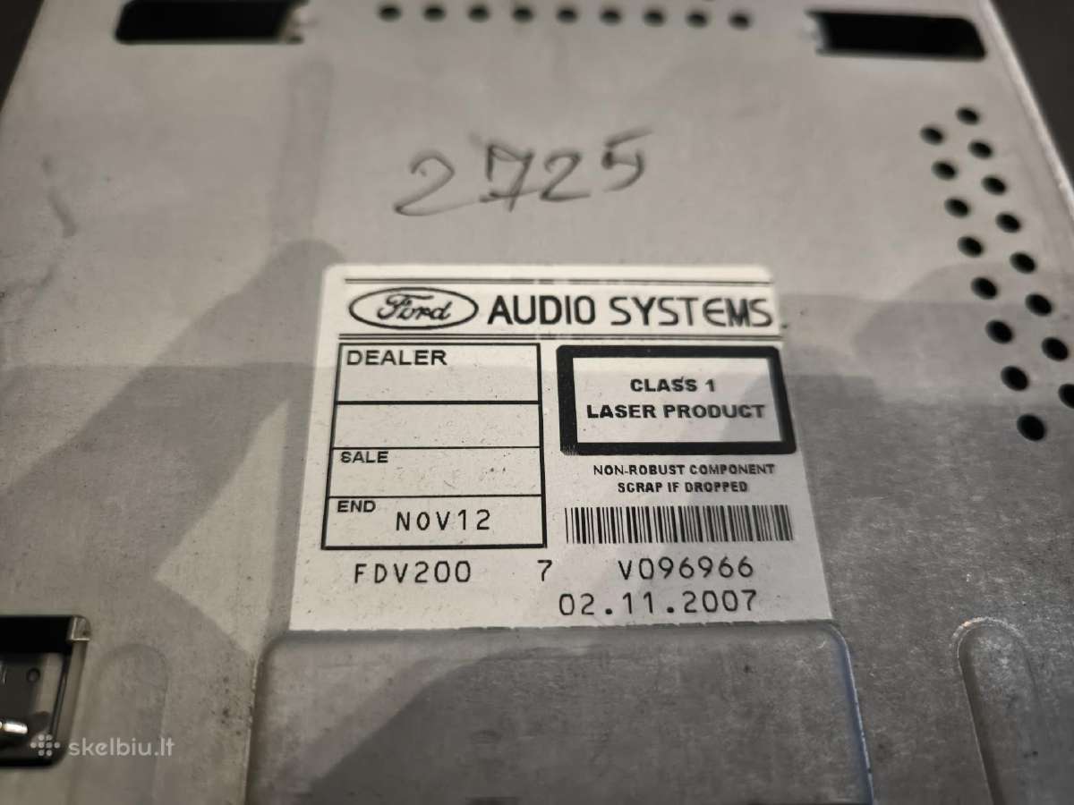 Ford magnetola su CD grotuvu tinka ir kitiems ford - nuotraukos Nr. 3