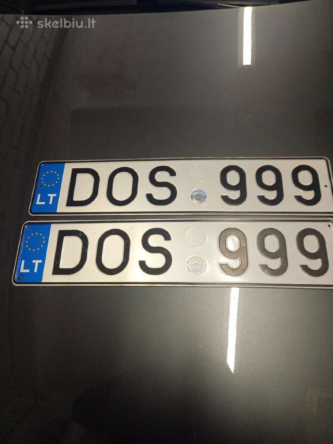 Parduodami automobilio numeriai , registruojami.