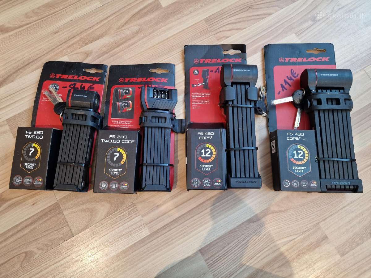 Trelock rimtos dviračio spynos.