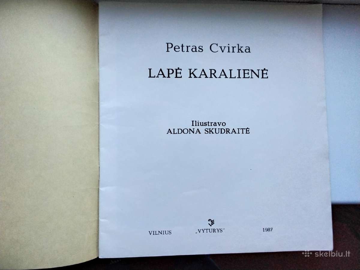 P. Cvirka. Lapė karalienė. 1987 m. leid. - nuotraukos Nr. 2