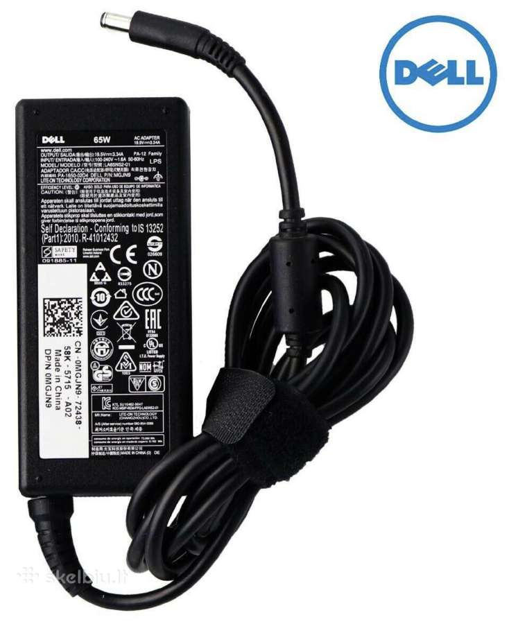 Dell Ha65ns5-00 19.5v 3.34a originalus pakrovėjas