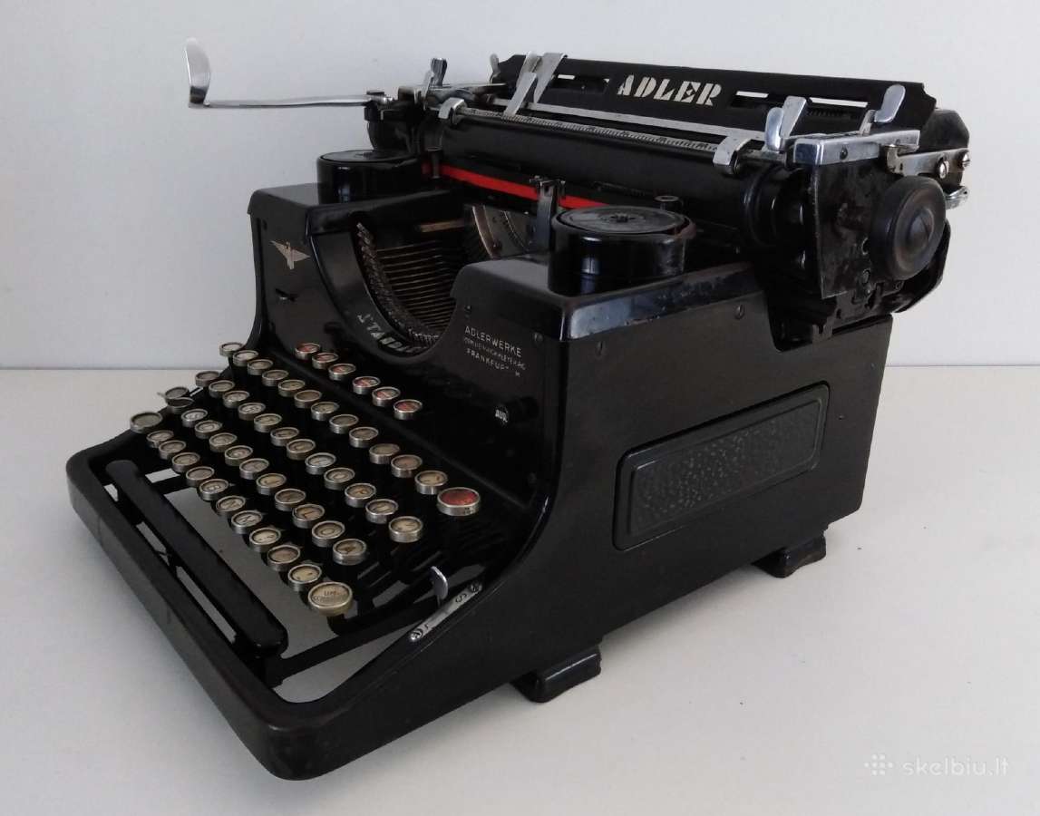 Antikvarine Adler spausdinimo masinele 1932 - nuotraukos Nr. 8