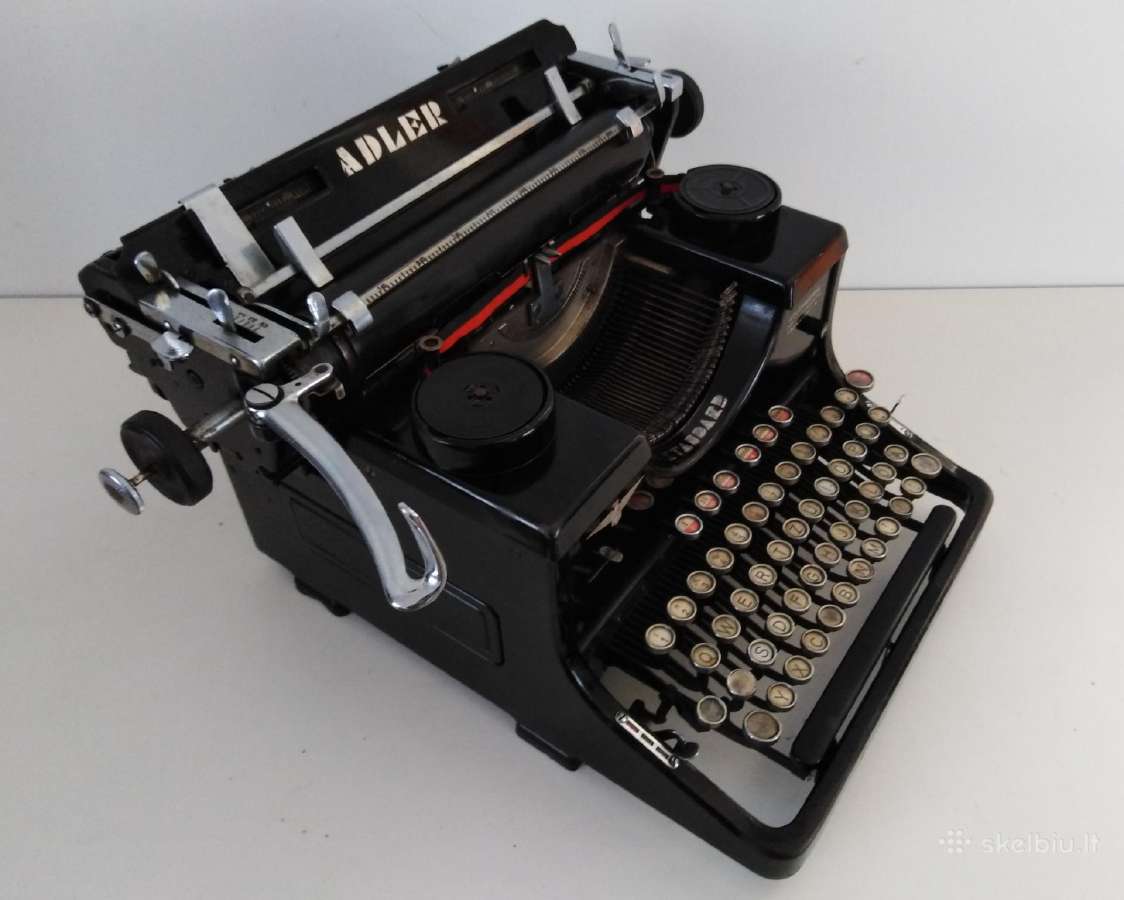 Antikvarine Adler spausdinimo masinele 1932 - nuotraukos Nr. 6