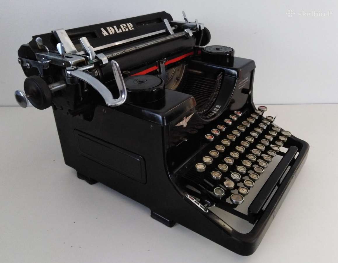 Antikvarine Adler spausdinimo masinele 1932 - nuotraukos Nr. 4