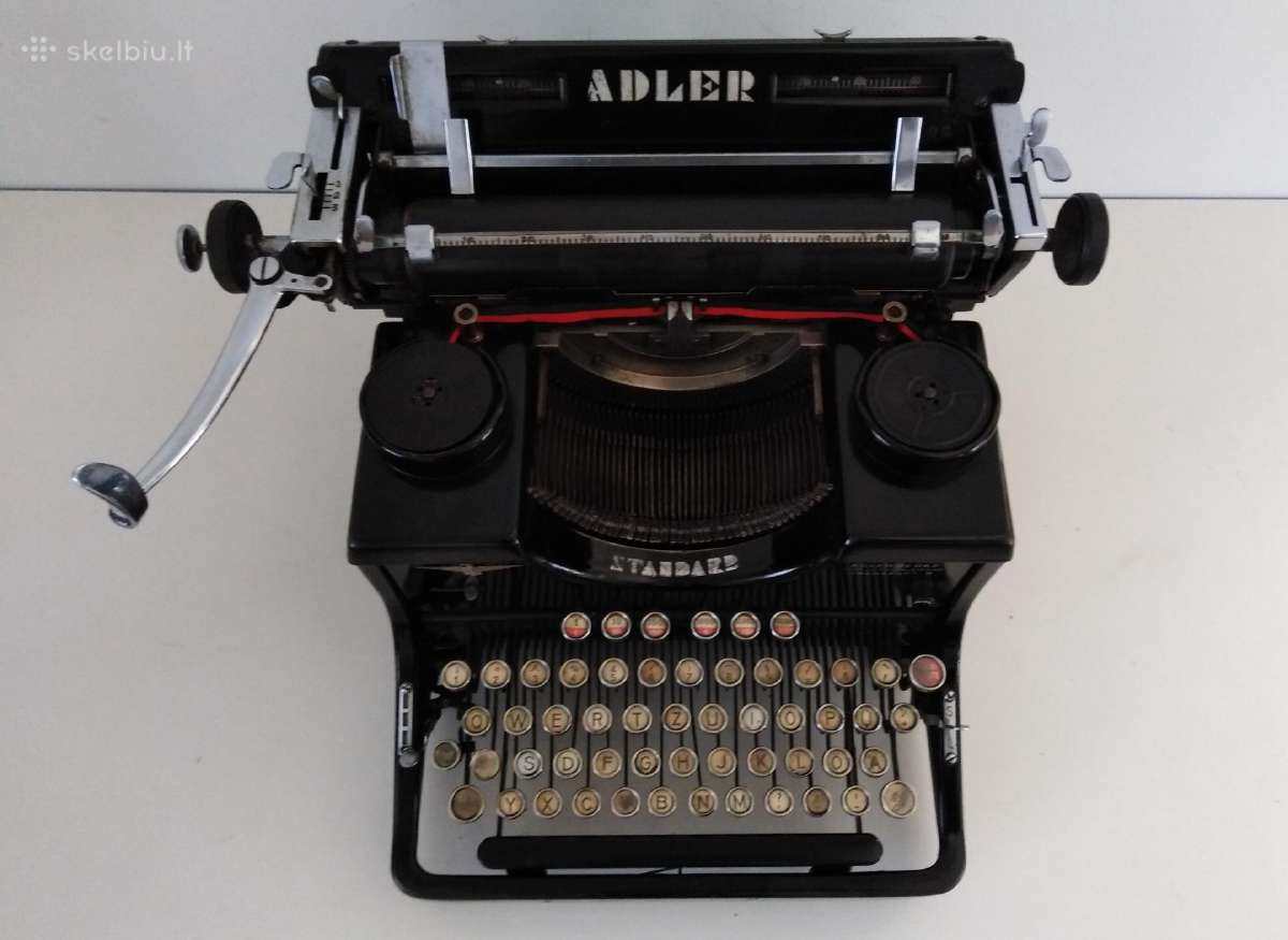 Antikvarine Adler spausdinimo masinele 1932 - nuotraukos Nr. 9