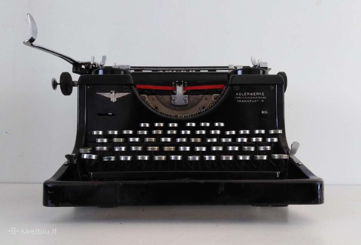 Antikvarine Adler spausdinimo masinele 1932 - nuotraukos Nr. 7