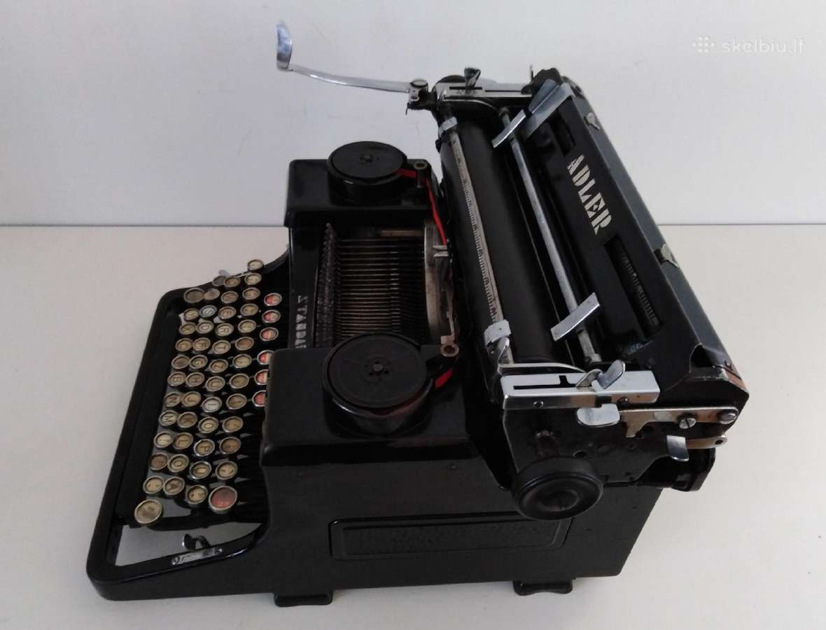 Antikvarine Adler spausdinimo masinele 1932 - nuotraukos Nr. 5