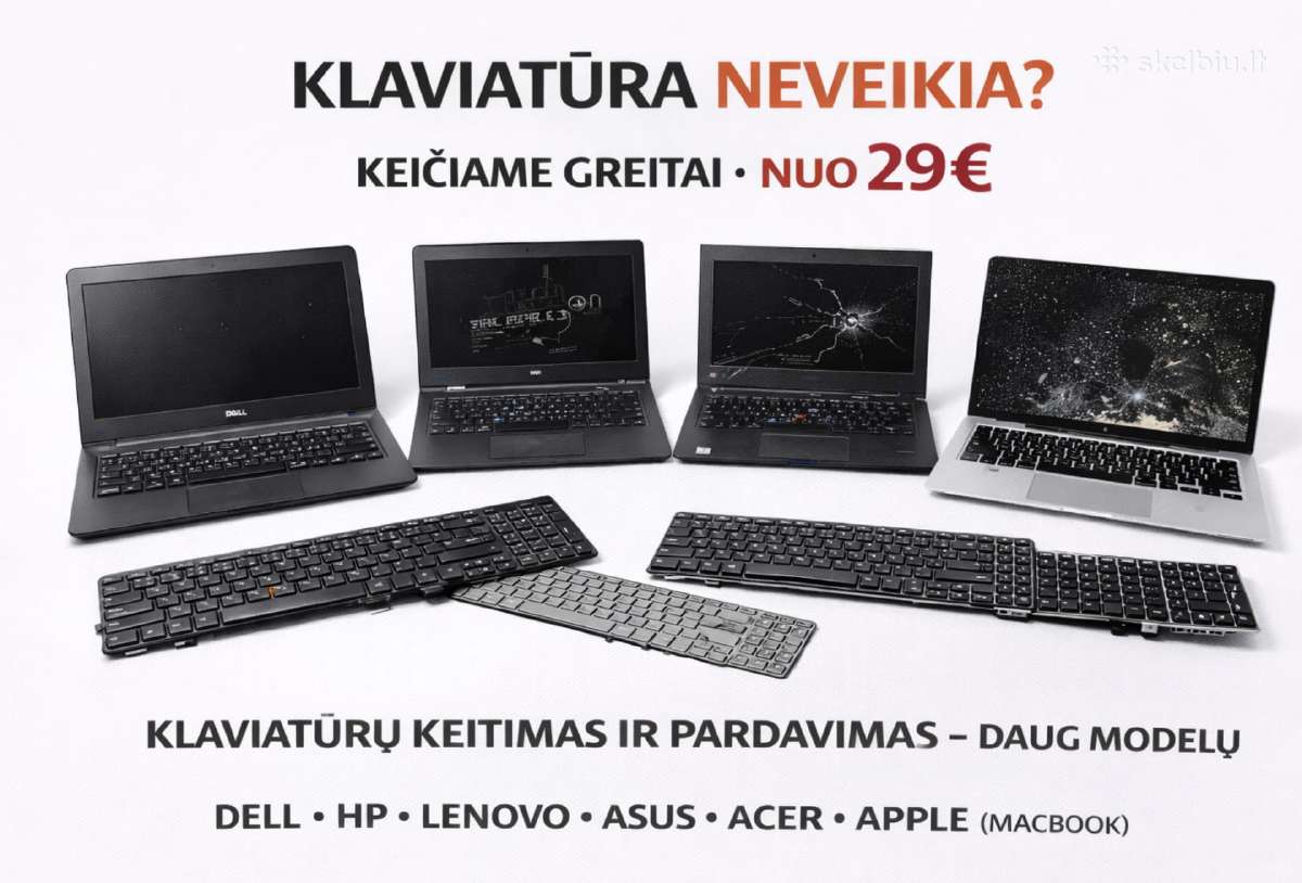 Nešiojamų Kompiuterių Klaviatūros