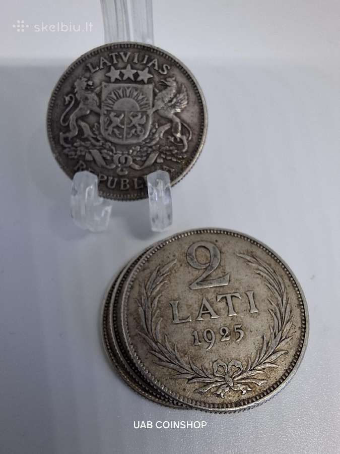 Latvijas Republika 1925 1926 2 latai - nuotraukos Nr. 2