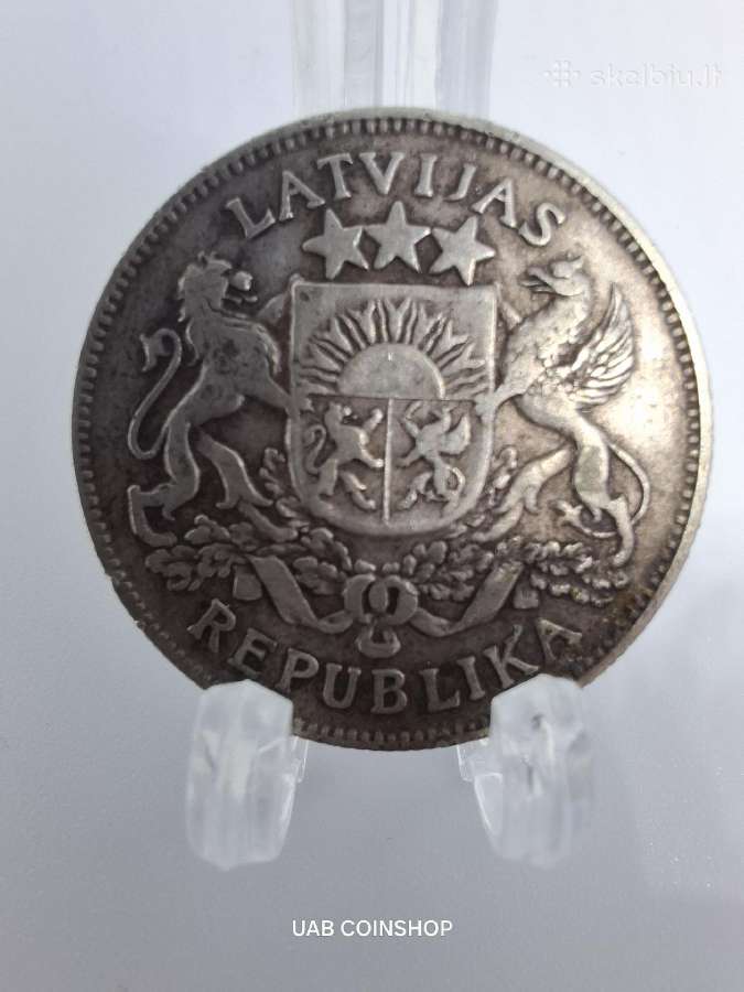 Latvijas Republika 1925 1926 2 latai - nuotraukos Nr. 3