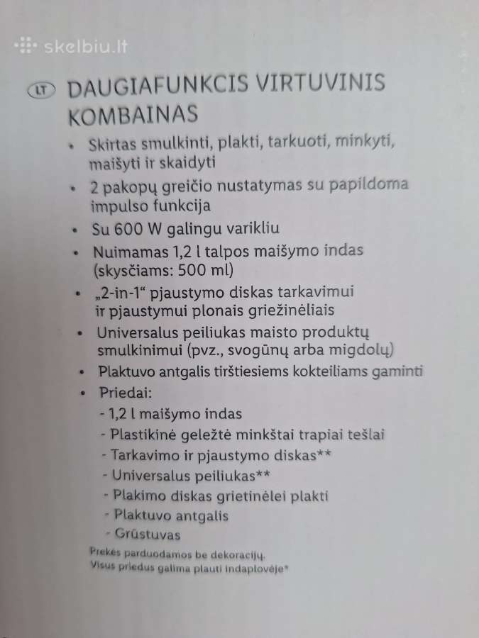 Silver Crest daugiafunkcinis virtuvinis kombainas - nuotraukos Nr. 5
