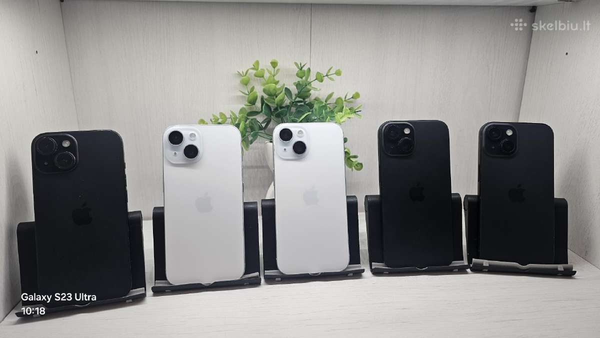 Ekspoziciniai iPhone 15 128gb - 256gb + garantija!