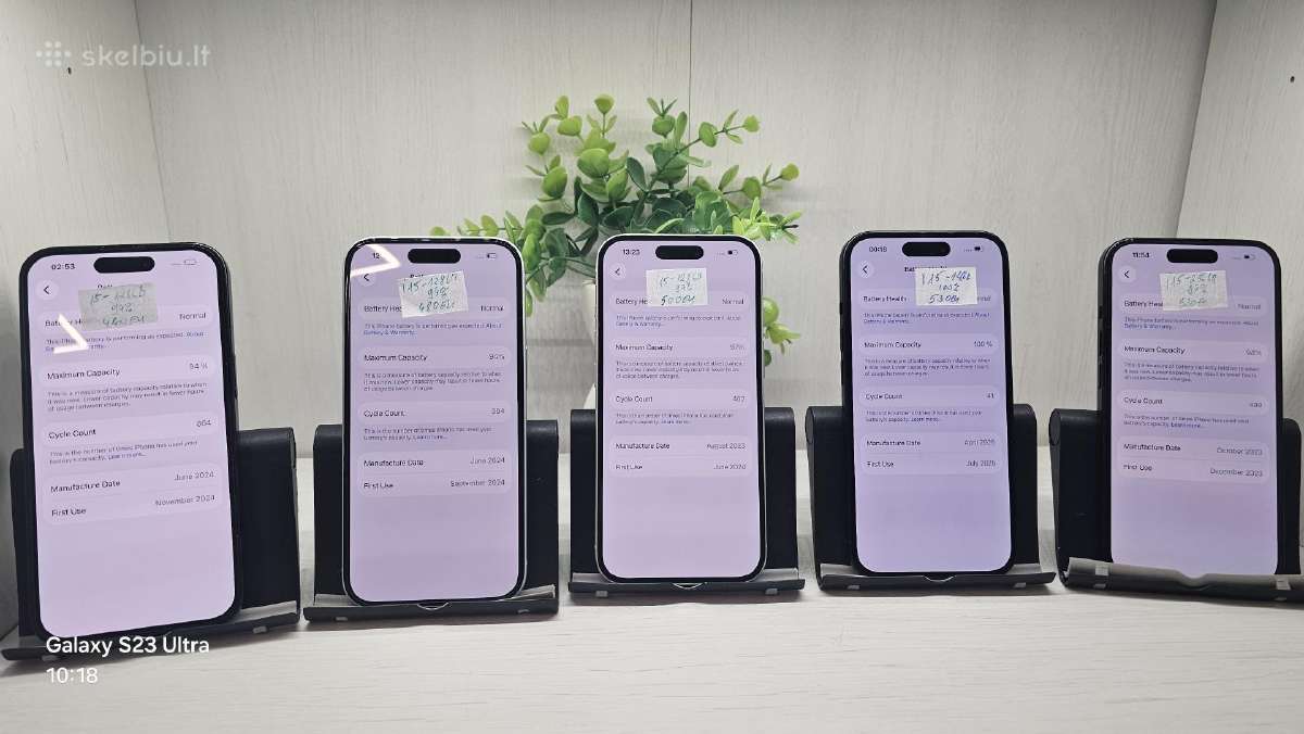 Ekspoziciniai iPhone 15 128gb - 256gb + garantija! - nuotraukos Nr. 3