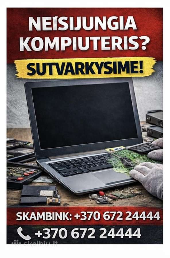 Neįsijungia Kompiuteris? Sutvarkysim!