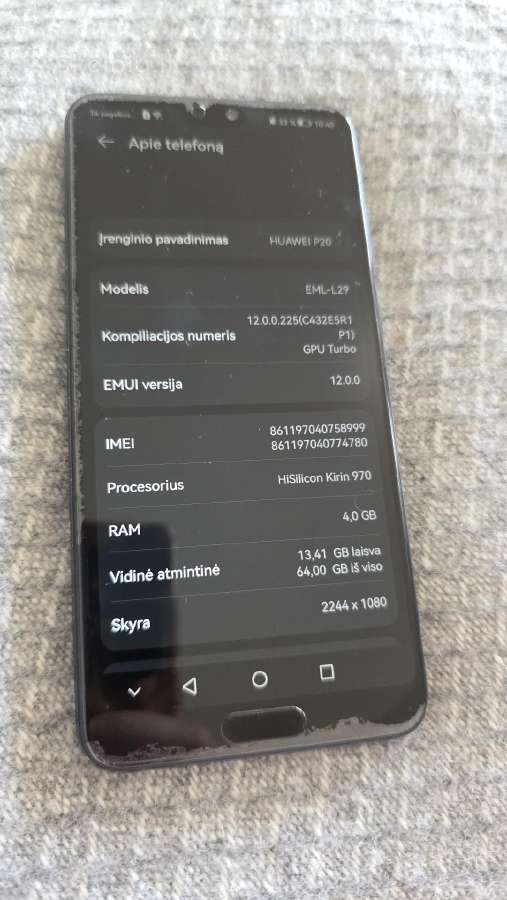 Huawei P20 64 GB - nuotraukos Nr. 7