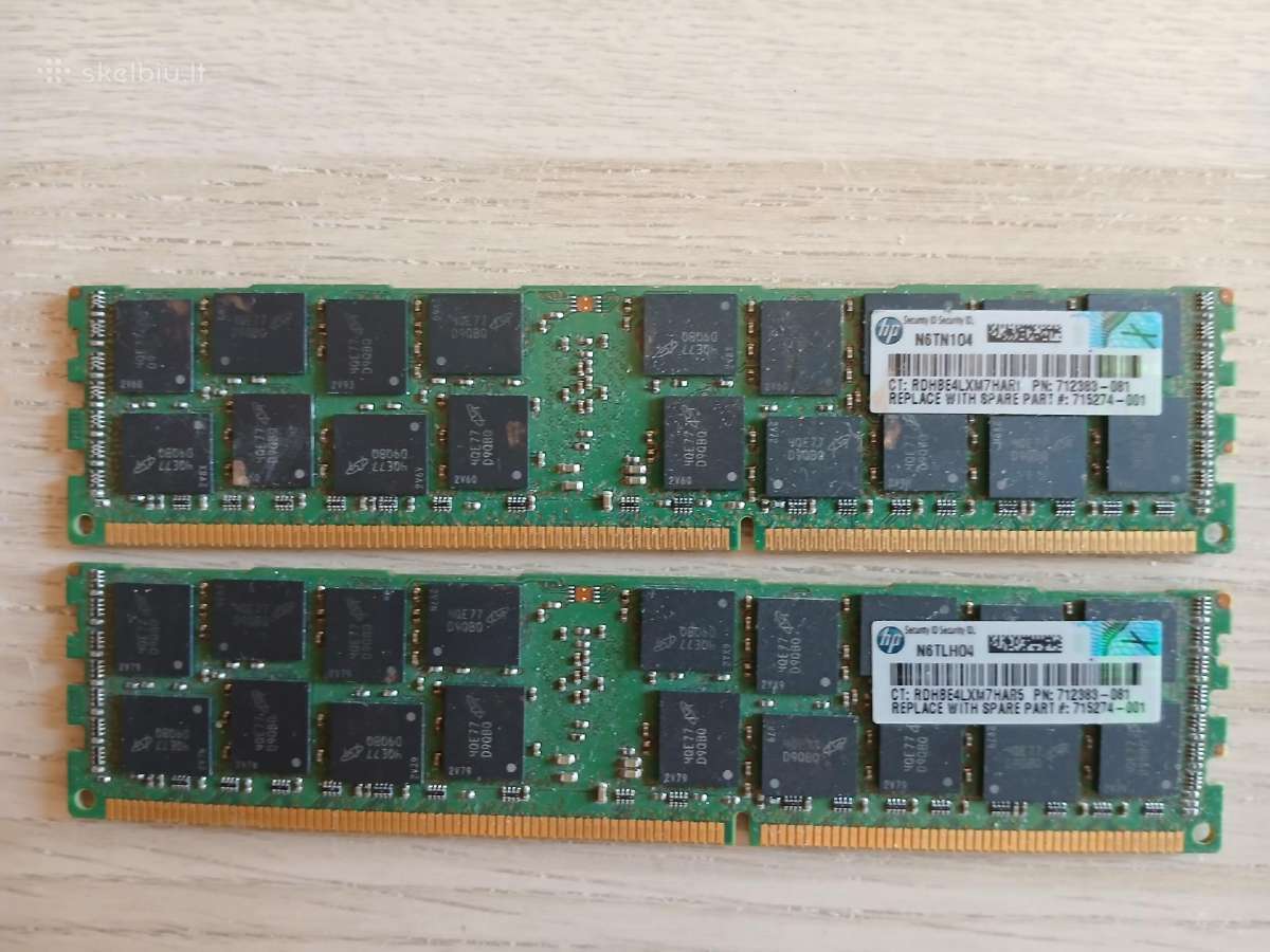 Micron Ddr3 16 GB 2rx4 Pcs-14900r-13-13-e2 - nuotraukos Nr. 2