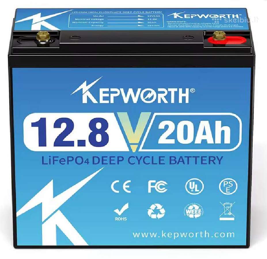 Kepworth Lifepo4 akumuliatoriai 12/24v 30-300ah - nuotraukos Nr. 7