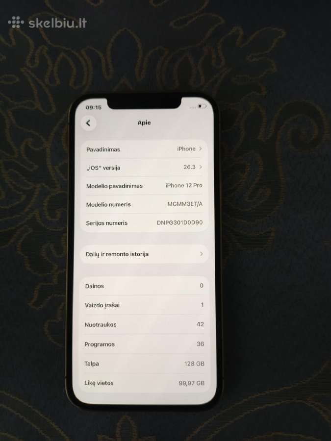 iPhone 12 pro 128gb - nuotraukos Nr. 4