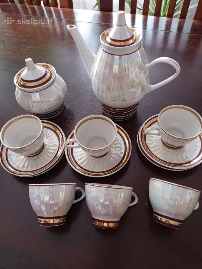 Vintažinis perlamutro„dulevo“ Espresso kavai.