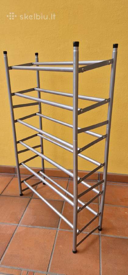Naudota išskleidžiama metalinė batų lentyna