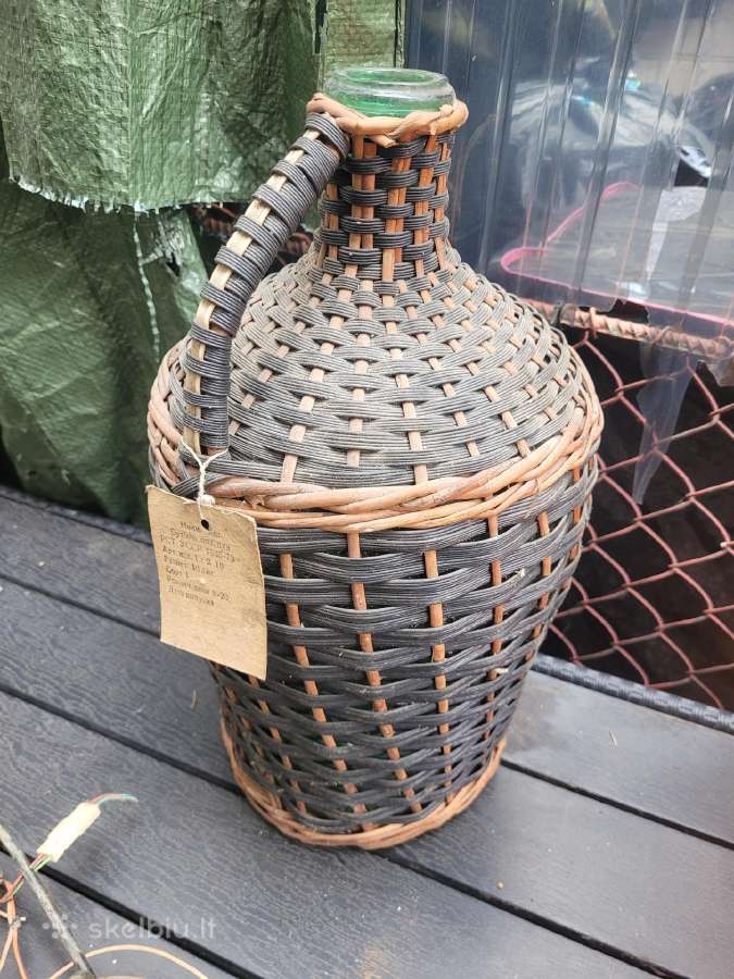 Antikvarinis vyno butelis 10l