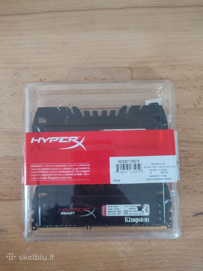 1x8 GB Ddr3 2400mhz