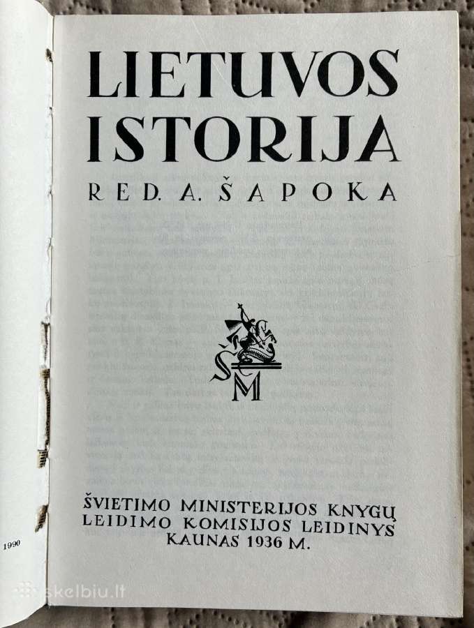 Lietuvos istorija. Red. A. Šapoka - nuotraukos Nr. 2