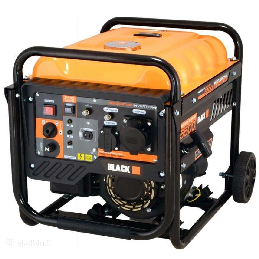 Black Inverter Generator 5500–5.5kw (Inverterinis) - nuotraukos Nr. 2