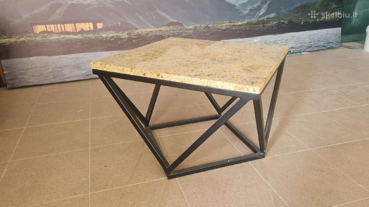 Žurnalinis staliukas su granito Kashmir stalviršiu - nuotraukos Nr. 2