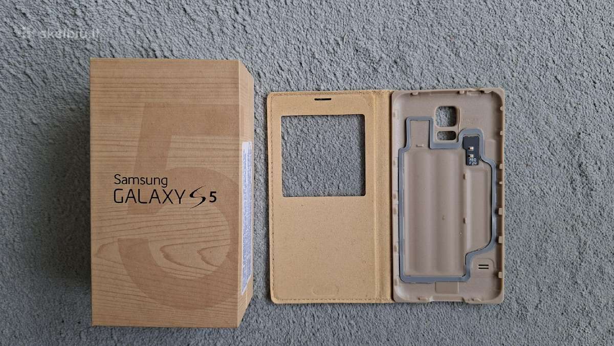 Telefonas Samsung Galaxy S5 su dėklu. - nuotraukos Nr. 4