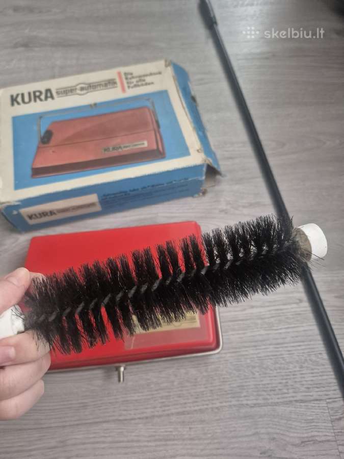 Vintažinis mechaninis grindų/kilimų šlaviklis Kura - nuotraukos Nr. 3