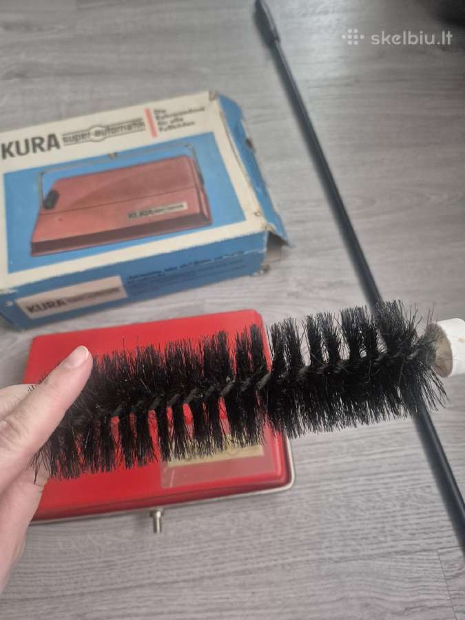 Vintažinis mechaninis grindų/kilimų šlaviklis Kura - nuotraukos Nr. 4