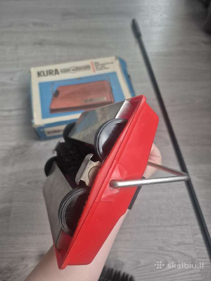 Vintažinis mechaninis grindų/kilimų šlaviklis Kura - nuotraukos Nr. 12