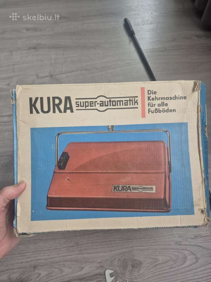 Vintažinis mechaninis grindų/kilimų šlaviklis Kura - nuotraukos Nr. 15