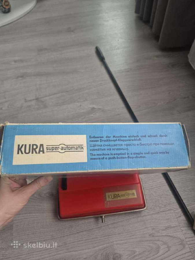 Vintažinis mechaninis grindų/kilimų šlaviklis Kura - nuotraukos Nr. 16