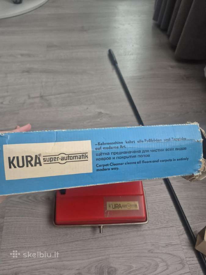 Vintažinis mechaninis grindų/kilimų šlaviklis Kura - nuotraukos Nr. 18