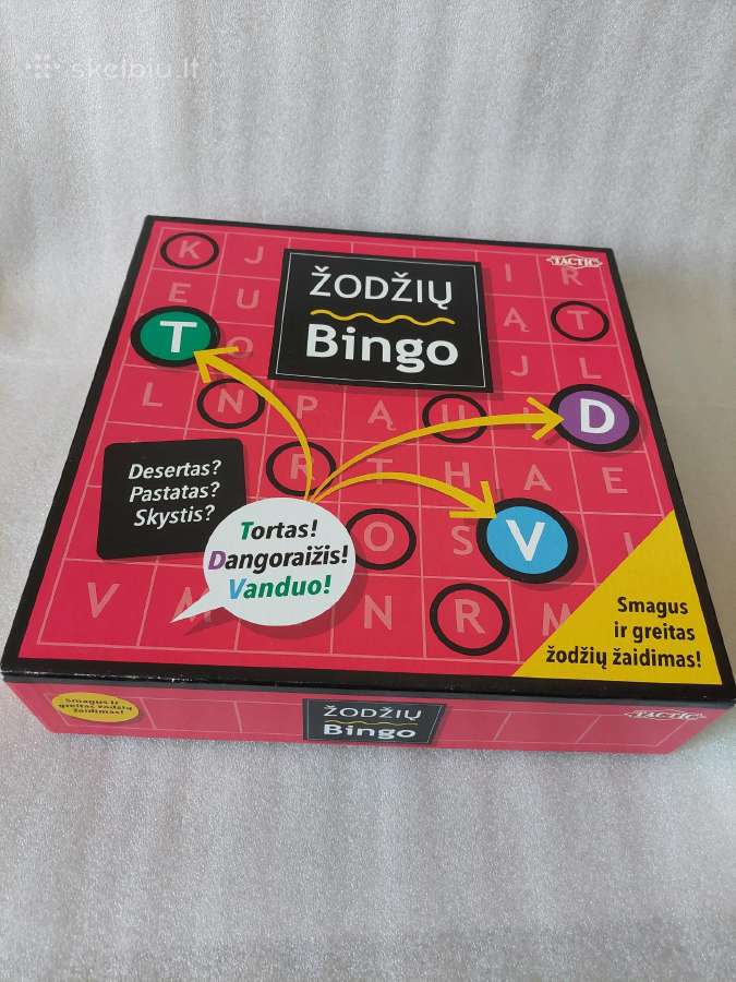 Stalo žaidimas Žodžių Bingo