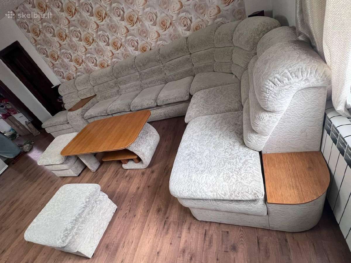 Svetainės sofa su baru - nuotraukos Nr. 2